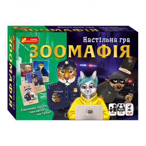 Настольная игра 'Зоомафия' 12120068 карточная