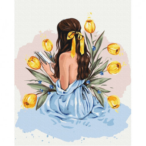Картина по номерам 'История тюльпанов' © Alla Berezovska Brushme BS53574 40х50 см