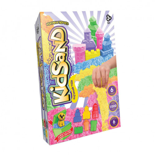 Кинетический песок 'KidSand' KS-04-10U-15U коробка 1000 гр Вид 3