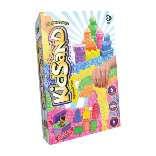 Кинетический песок 'KidSand' KS-04-10U-15U коробка 1000 гр Вид 1