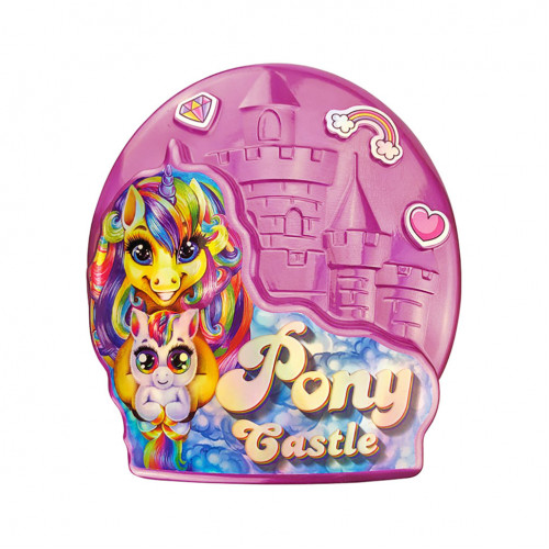 Креативна творчість 'Pony Castle' BPS-01-01U з м'якою іграшкою (Рожевий)