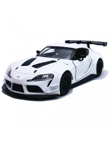 Машинка инерционная 'Toyota GR Supra' KT5421W(White) масштаб 1:43