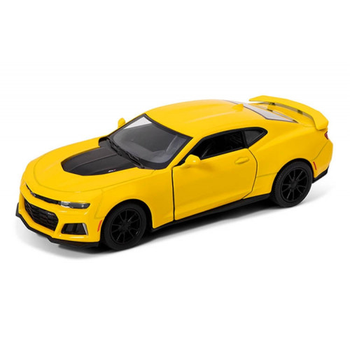 Колекційна іграшкова машинка CHEVROLET CAMARO ZL1 5' KT5399W інерційна  (Жовтий)