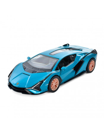 Інерційна машинка Lamborghini Sian FKP 37 Kinsmart KT5431W металева (Синій)