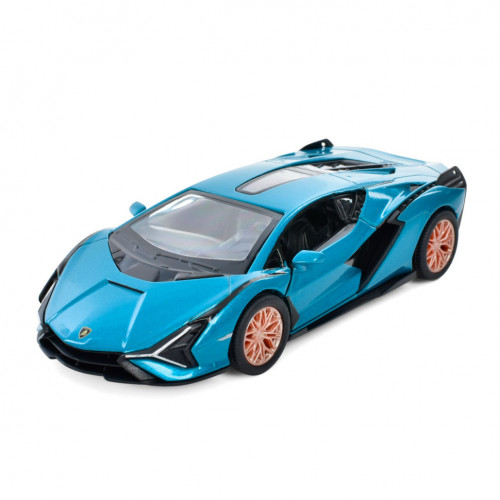 Інерційна машинка Lamborghini Sian FKP 37 Kinsmart KT5431W металева (Синій)