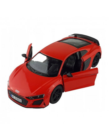 Машинка металлическая инерционная Audi R8 Coupe 2020 Kinsmart KT5422W  1:36    Красный
