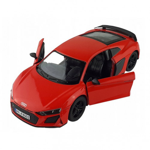 Машинка металлическая инерционная Audi R8 Coupe 2020 Kinsmart KT5422W  1:36    Красный