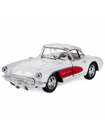 Машинка Chevrolet Corvette 1957 Kinsmart KT5316W инерционная, 1:34 Белый