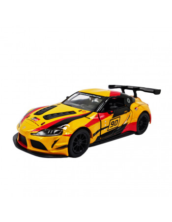 Металева машинка Toyota GR Supra Kinsmart KT5421WF інерційна, 1:36 (Жовтий)