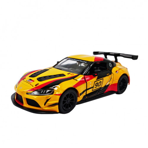 Металева машинка Toyota GR Supra Kinsmart KT5421WF інерційна, 1:36 (Жовтий)