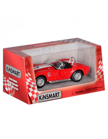 Дитяча колекційна машинка SHELBY COBRA KT5322W інерційна  (Червоний)
