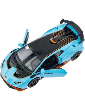 Детская автомодель 'Lamborghini Huracan STO' Rastar 64300 голубой, масштаб 1:32