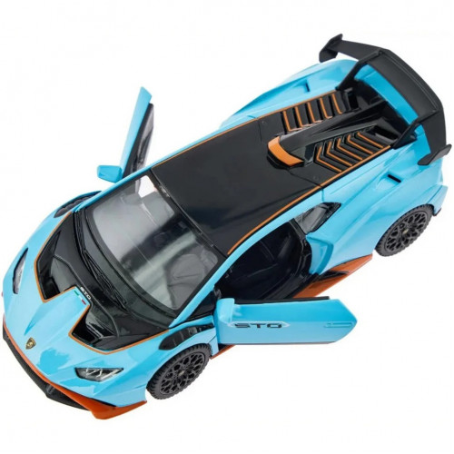 Детская автомодель 'Lamborghini Huracan STO' Rastar 64300 голубой, масштаб 1:32