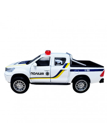 Детская автомодель Toyota Hilux Police TechnoDrive KM250426 масштаб 1:32