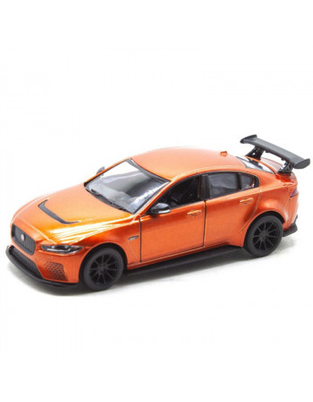 Машинка инерционная 'Jaguar XE SV Project 8' KT5416W масштаб 1:36  Оранжевый