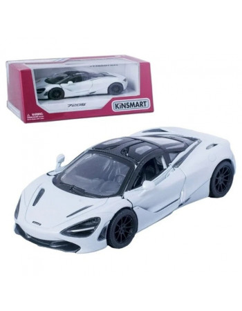 Детская коллекционная машинка McLaren 720S KT5403W инерционная Белый