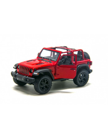 Коллекционная игрушечная модель джипа JEEP WRANGLER 5'' KT5412WA металлический Красный