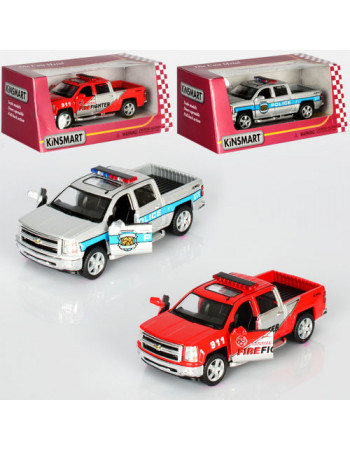 Дитяча колекційна машинка Chevrolet Silverado 2014 KT5381WPR інерційна