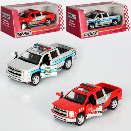 Дитяча колекційна машинка Chevrolet Silverado 2014 KT5381WPR інерційна