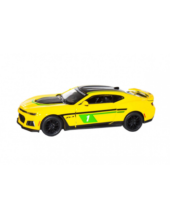 Дитяча модель машинки Chevrolet Camaro ZL1 2017 Kinsmart KT5399FW інерційна, 1:38  (Yellow)
