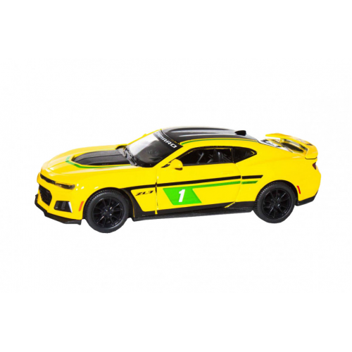 Дитяча модель машинки Chevrolet Camaro ZL1 2017 Kinsmart KT5399FW інерційна, 1:38  (Yellow)