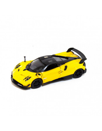 Коллекционная игрушечная машинка Pagani Huayra BC KT5400W инерционная Желтый