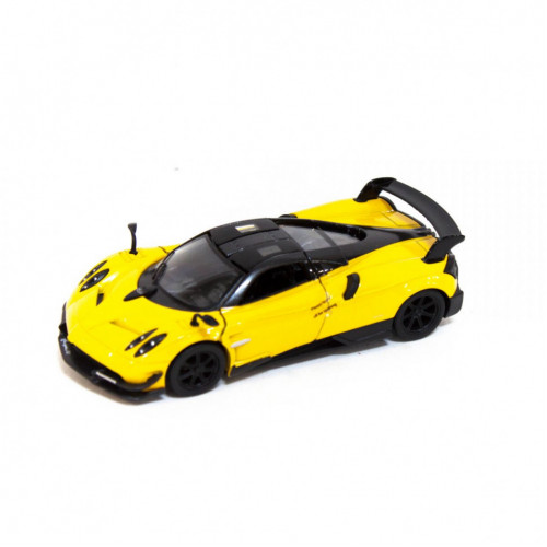 Коллекционная игрушечная машинка Pagani Huayra BC KT5400W инерционная Желтый
