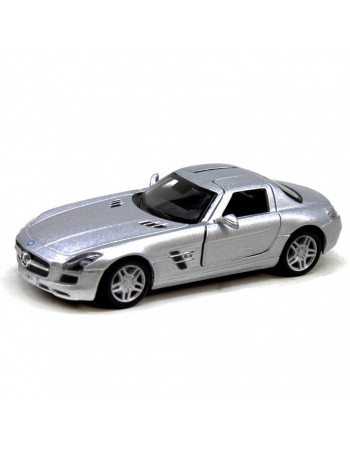 Машинка металева KT5349W Mercedes-Benz SLS AMG  (Срібний)