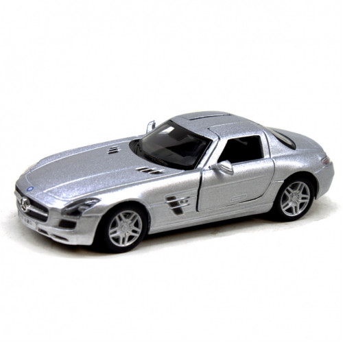 Машинка металева KT5349W Mercedes-Benz SLS AMG  (Срібний)