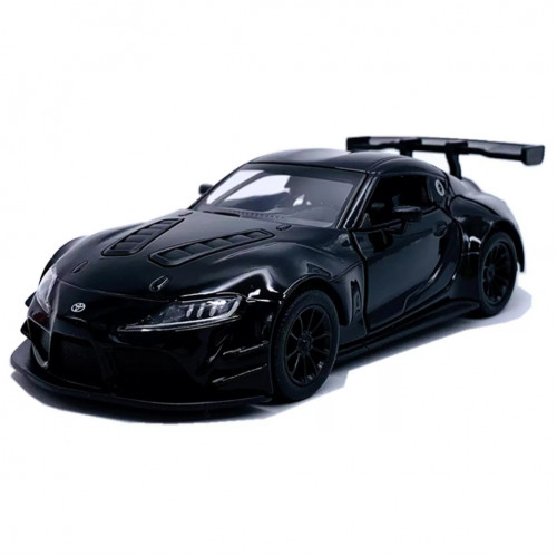 Машинка инерционная 'Toyota GR Supra' KT5421W(Black) масштаб 1:43
