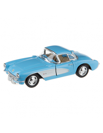 Машинка Chevrolet Corvette 1957 Kinsmart KT5316W инерционная, 1:34 Синий