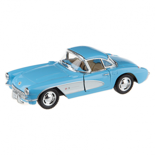 Машинка Chevrolet Corvette 1957 Kinsmart KT5316W инерционная, 1:34 Синий