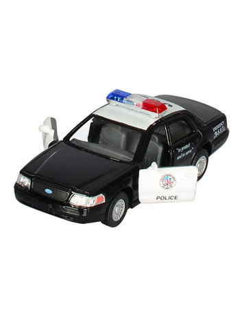 Машинка инерционная 'Ford Crown Victoria Police Interceptor' KT5327W масштаб 1:36