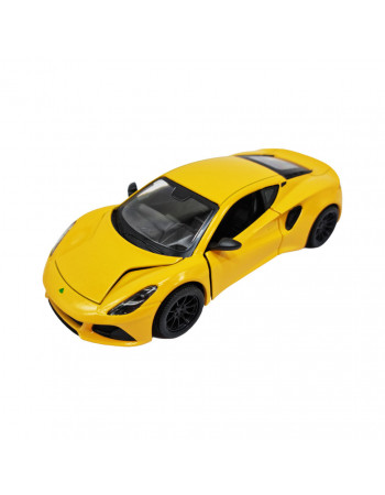 Инерционная машинка Lotus Emira Kinsmart KT5441W металлическая, 13 см Желтый