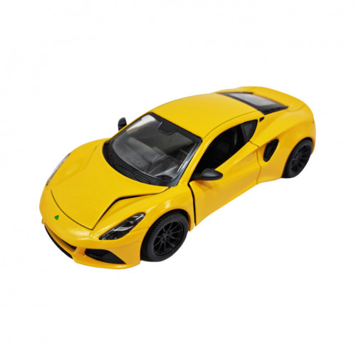 Инерционная машинка Lotus Emira Kinsmart KT5441W металлическая, 13 см Желтый