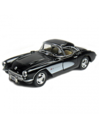 Машинка Chevrolet Corvette 1957 Kinsmart KT5316W инерционная, 1:34 Черный