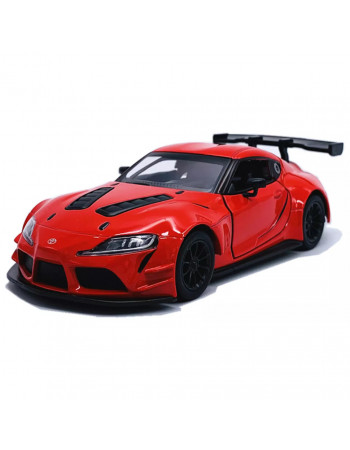 Машинка инерционная 'Toyota GR Supra' KT5421W(Red) масштаб 1:43