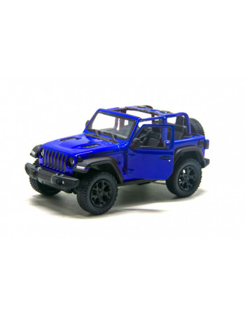 Колекційна іграшкова модель джипа JEEP WRANGLER 5' KT5412WA металевий  (Синій)