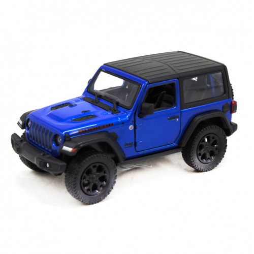Детская модель машинки Jeep Wrangler Hard Top Kinsmart KT5412WB инерционная, 1:34 Blue