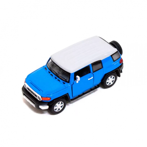 Детская железная машинка TOYOTA FJ CRUISER КТ5343, инерционная Синий