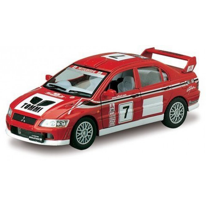 Колекційна машинка MITSUBISHI LANCER EVOLUTION VII WRC KT5048W (Red) інерційна