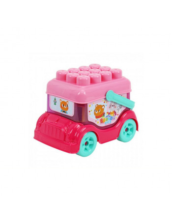 Детская игрушка 'Автобус-конструктор' 0396TXK(Pink) розовый