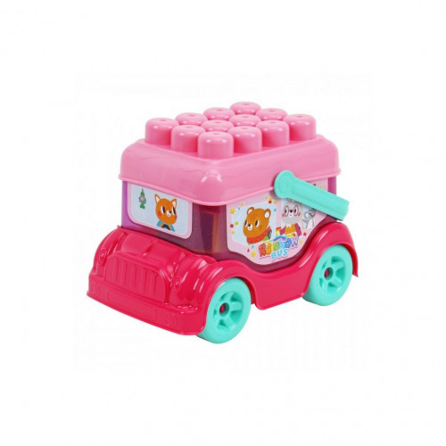 Детская игрушка 'Автобус-конструктор' 0396TXK(Pink) розовый