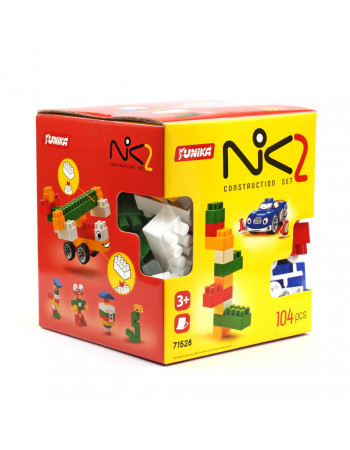 Конструктор детский 'NIK-2' 71528, 104 крупных деталей