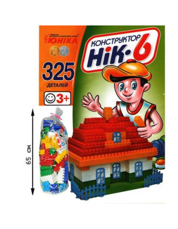 Дитячий конструктор НІК-6 70934, 325 великих деталей