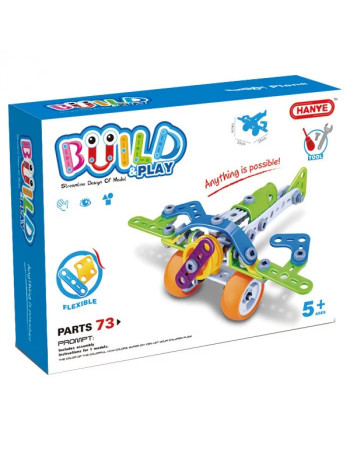 Конструктор Build&Play 'Літак' HANYE J-7706, 73 елементи