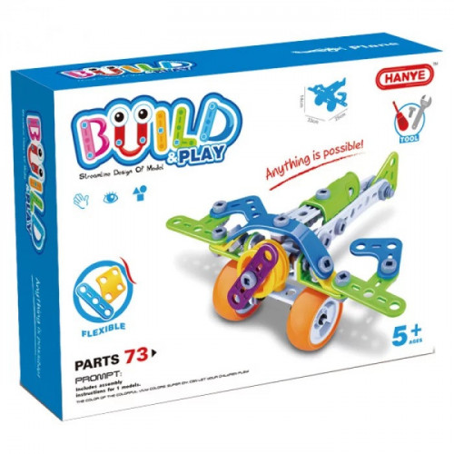 Конструктор Build&Play 'Літак' HANYE J-7706, 73 елементи