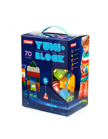 Конструктор детский 'YUNI-BLOK' 71429, 70 крупных деталей