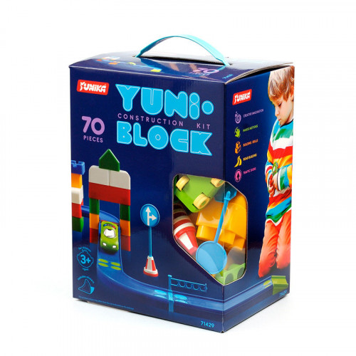 Конструктор детский 'YUNI-BLOK' 71429, 70 крупных деталей