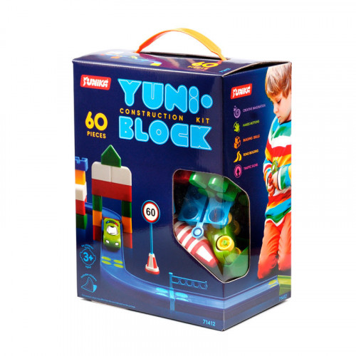 Конструктор дитячий 'YUNI-BLOK' 71412, 60 великих деталей